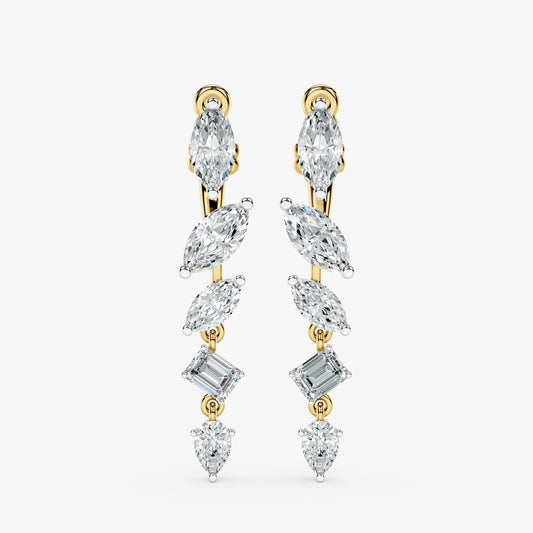 4-in-1 Diamond Convertible Earrings