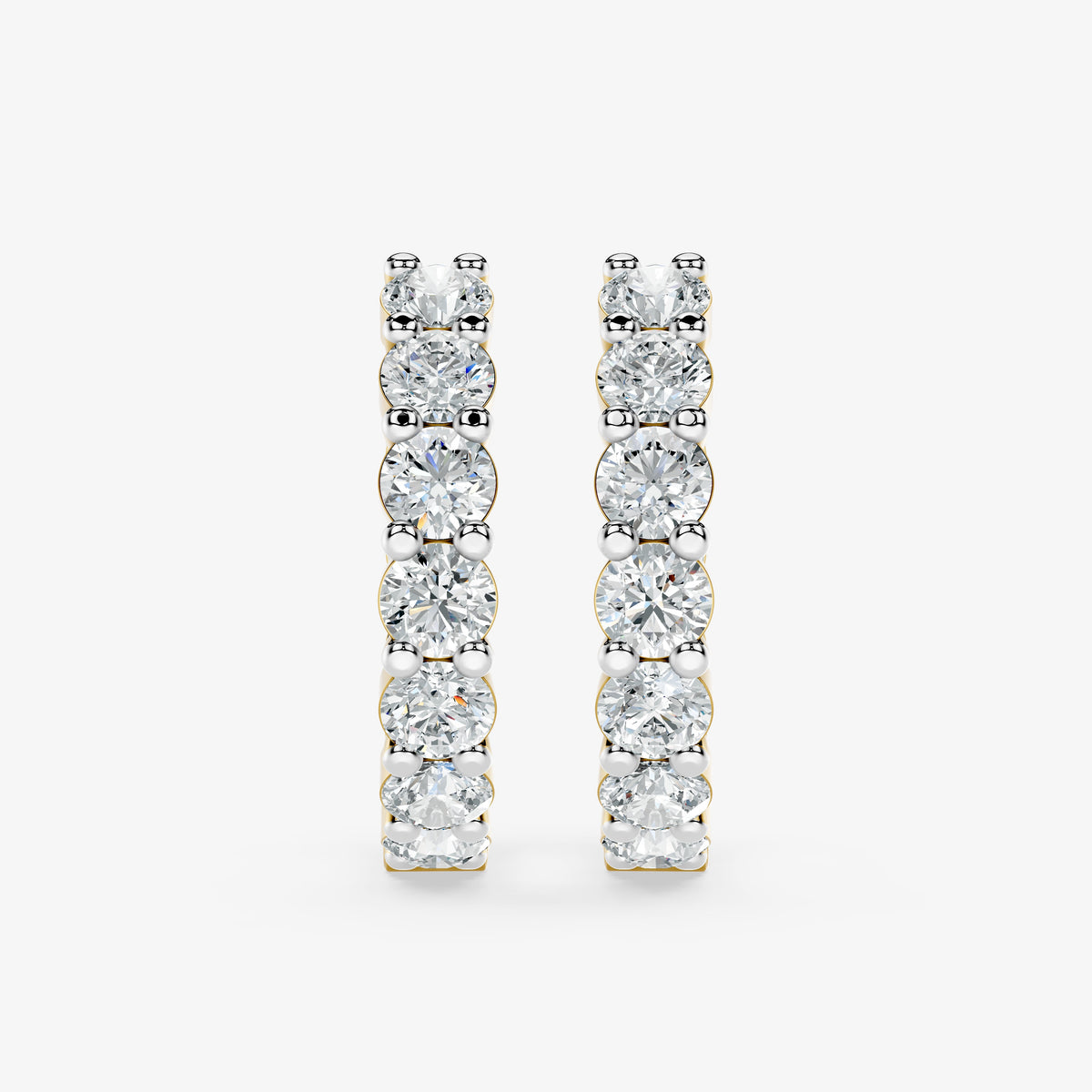 Celeste Diamond Hoop Earrings