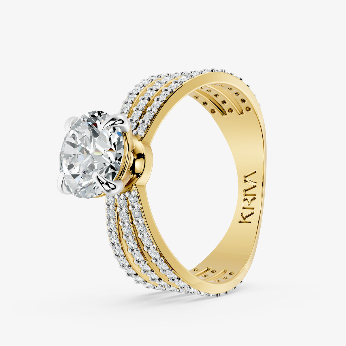 Threefold Radiance Diamond Ring