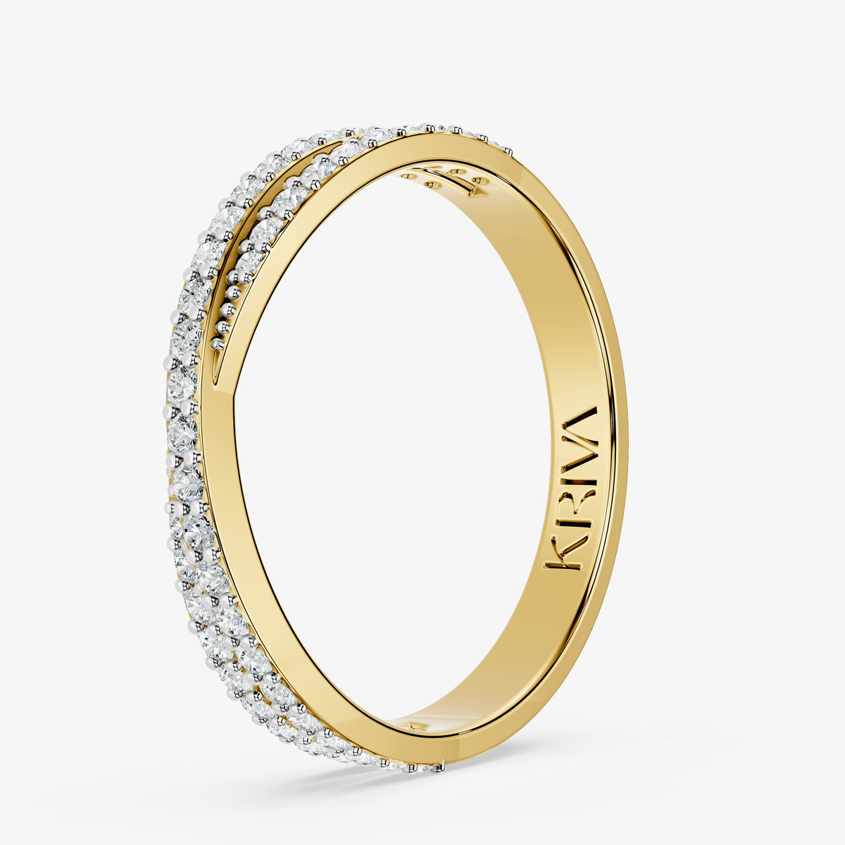 Crossline Diamond Ring