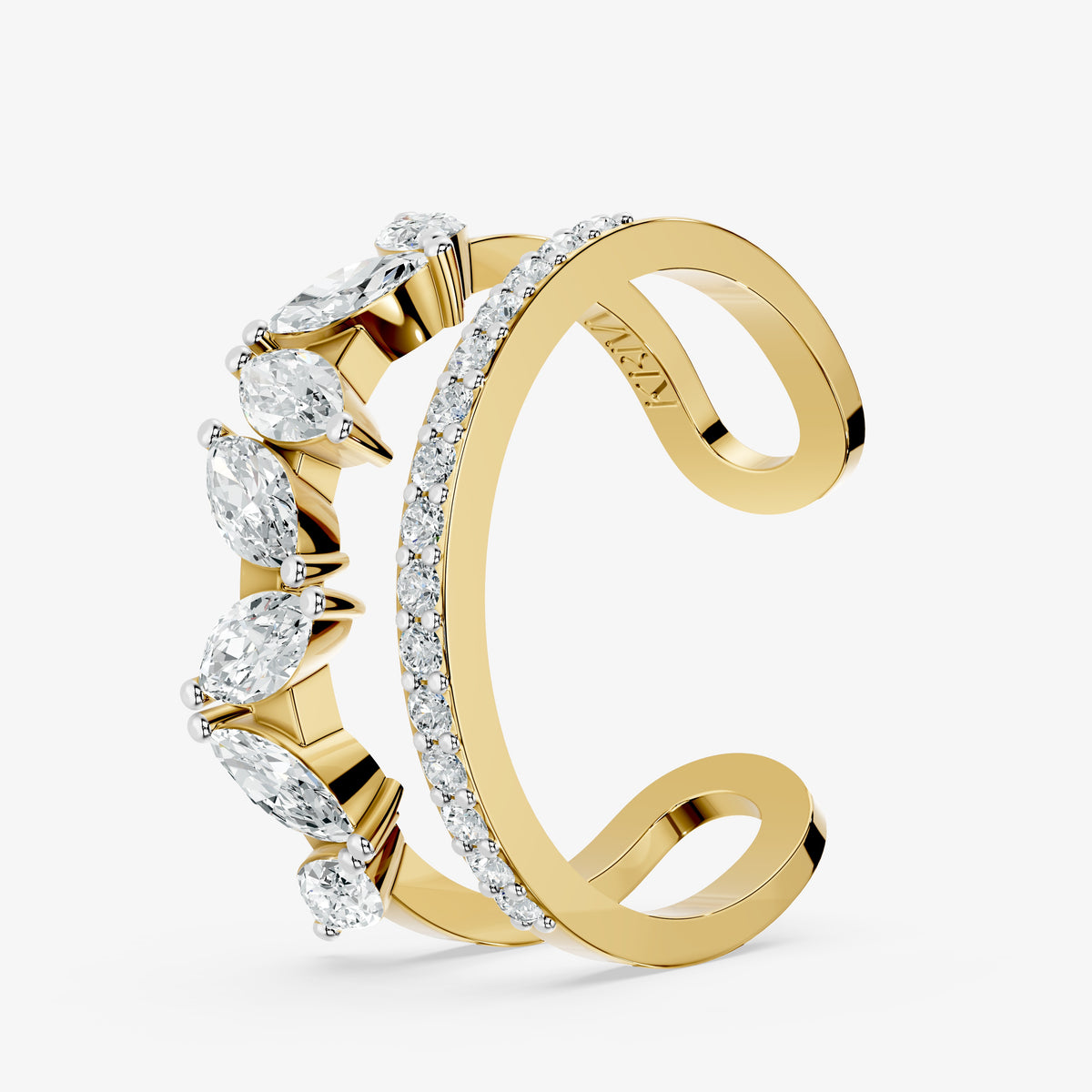 Dual Essence Diamond Ring