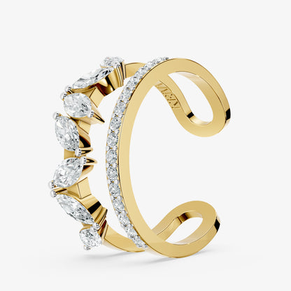 Dual Essence Diamond Ring