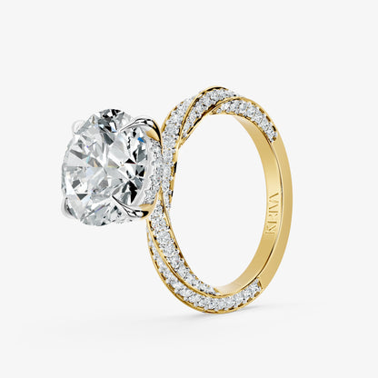 Eclipse Flow Solitaire Diamond Ring