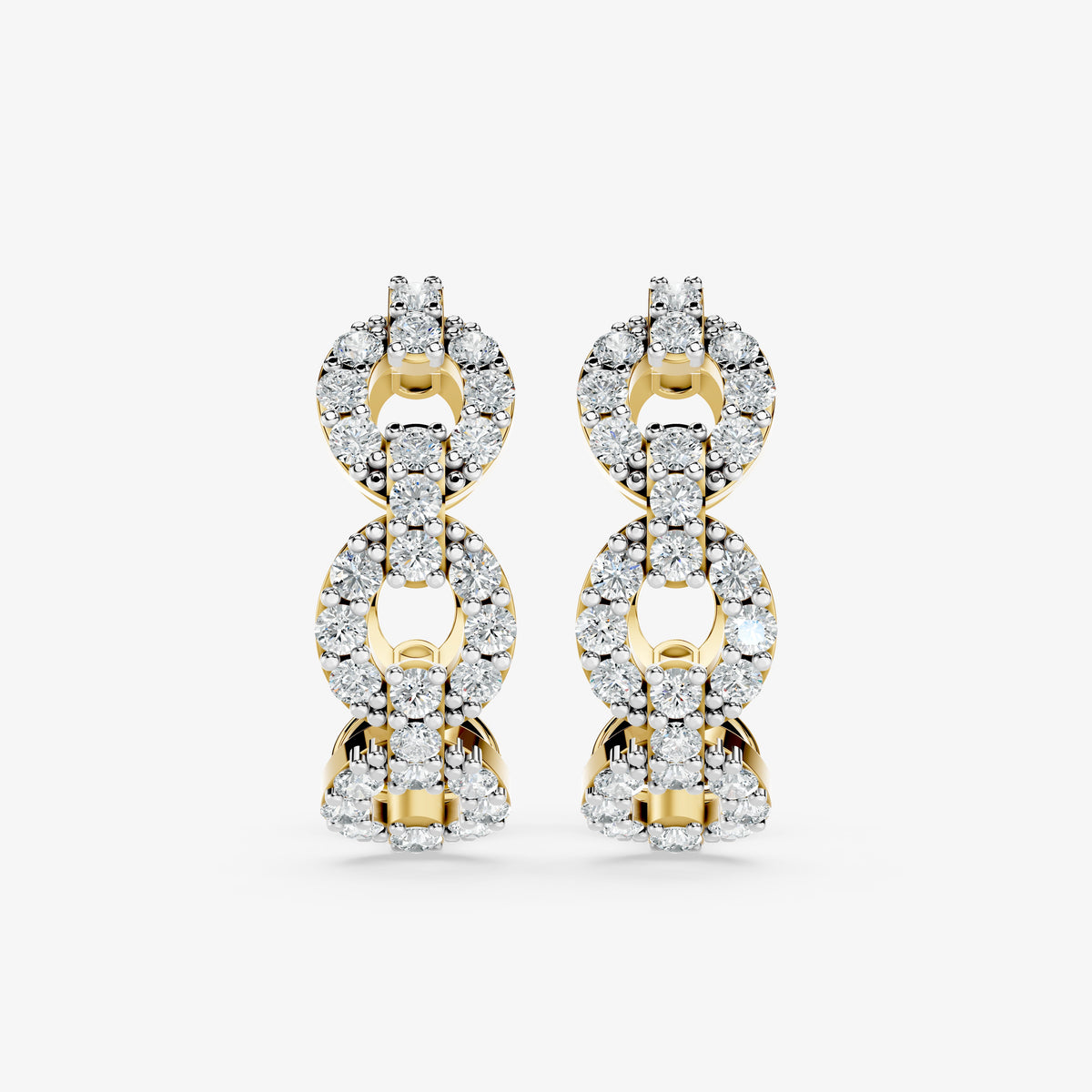 Celestial Orbit Diamond Hoop Earrings