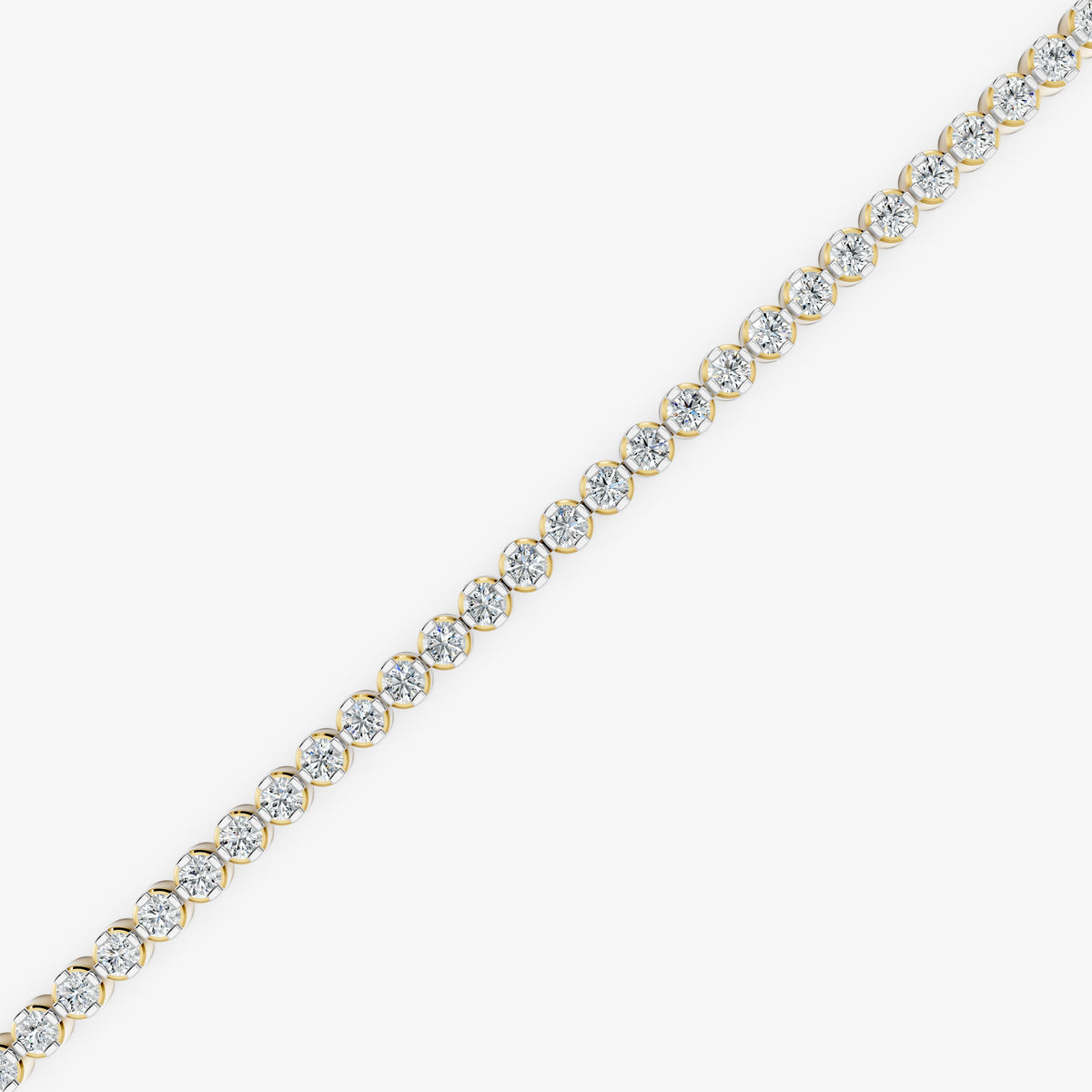 Round Diamond Chain Bracelet