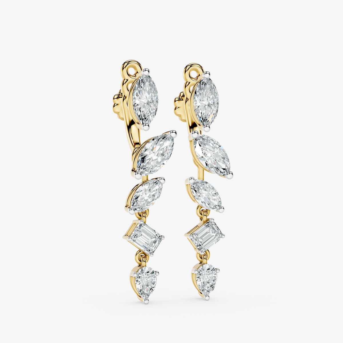 4-in-1 Diamond Convertible Earrings