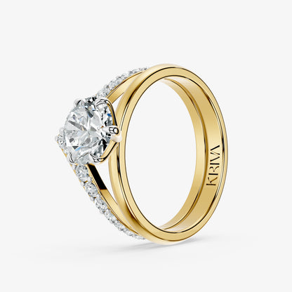 Vela Crest Diamond Ring