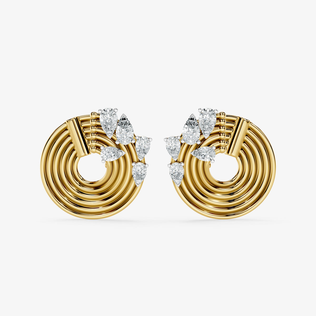 Orbit Diamond Stud Earrings