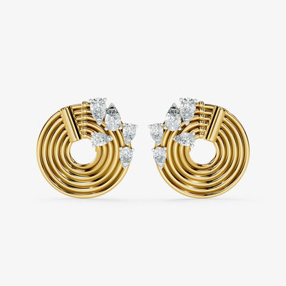 Orbit Diamond Stud Earrings