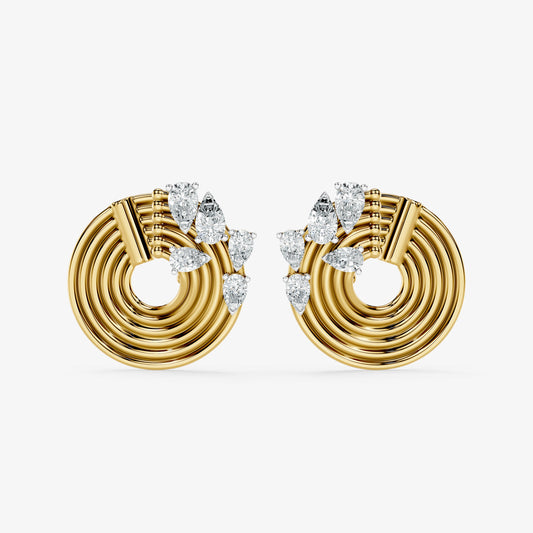 Orbit Diamond Stud Earrings