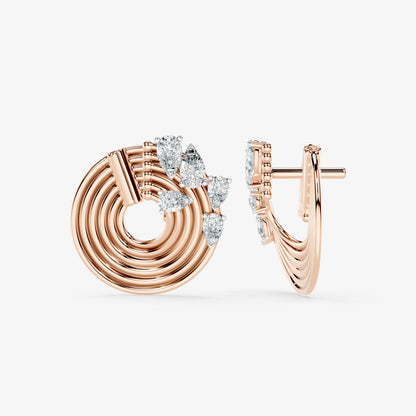 Orbit Diamond Stud Earrings