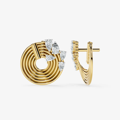 Orbit Diamond Stud Earrings