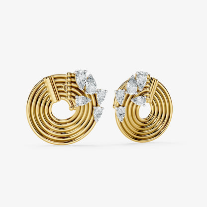 Orbit Diamond Stud Earrings