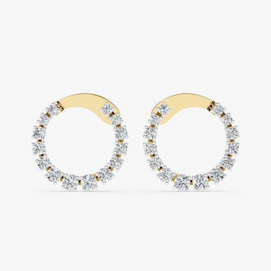 Radiance Diamond Circle Studs