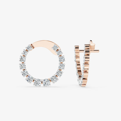 Radiance Diamond Circle Studs