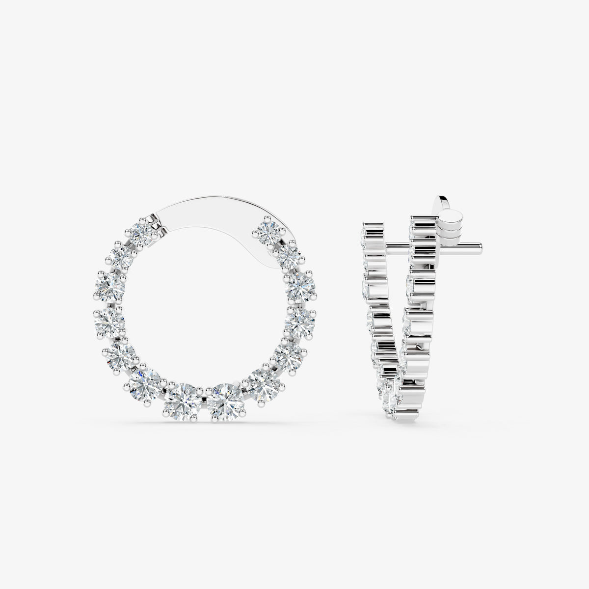 Radiance Diamond Circle Studs
