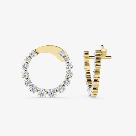 Radiance Diamond Circle Studs