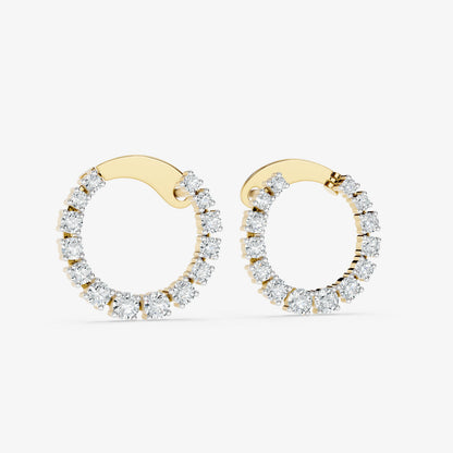 Radiance Diamond Circle Studs
