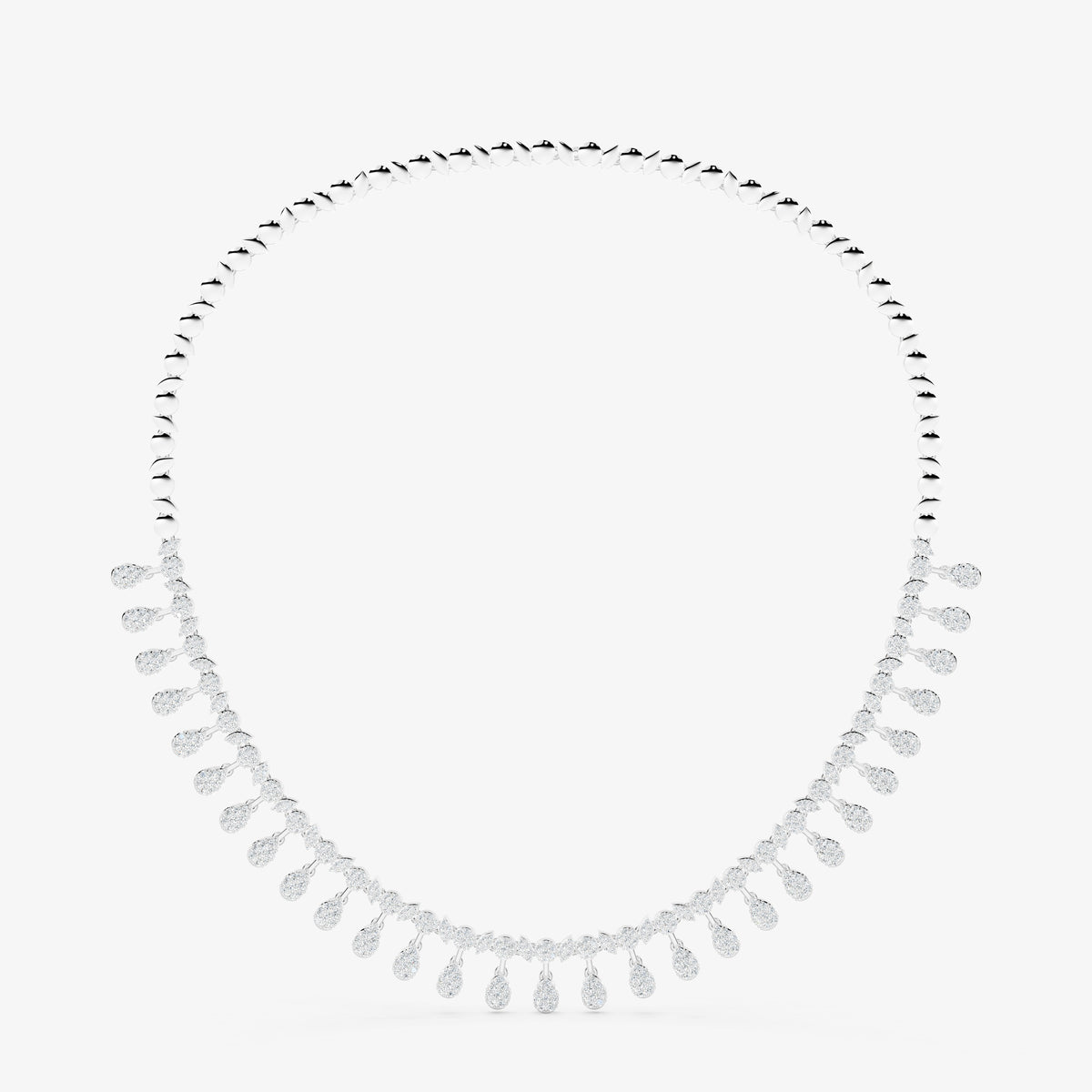 Seraphina Diamond Pavé Cascading  Neckalce