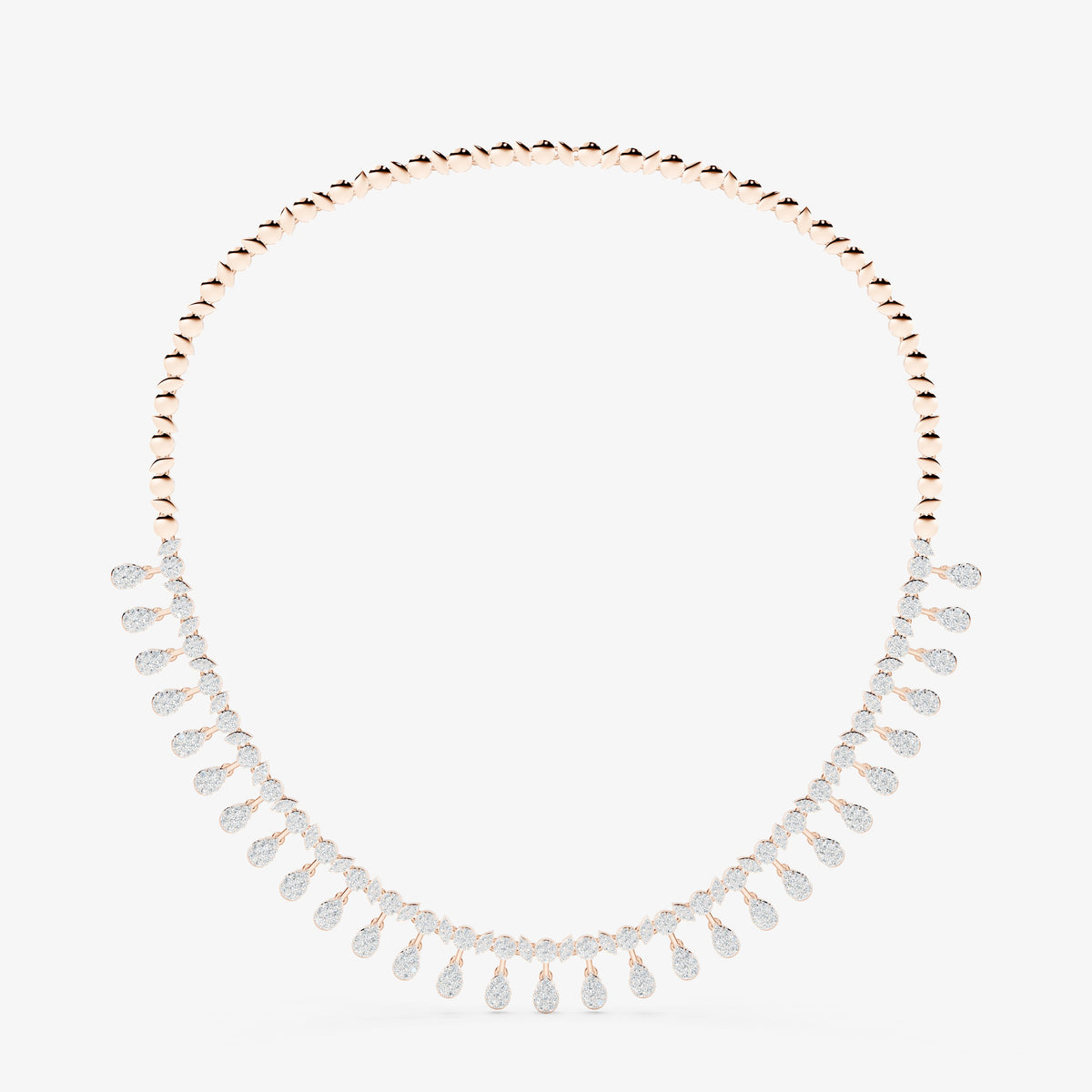 Seraphina Diamond Pavé Cascading  Neckalce