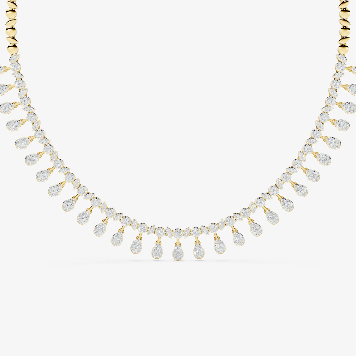 Seraphina Diamond Pavé Cascading  Neckalce