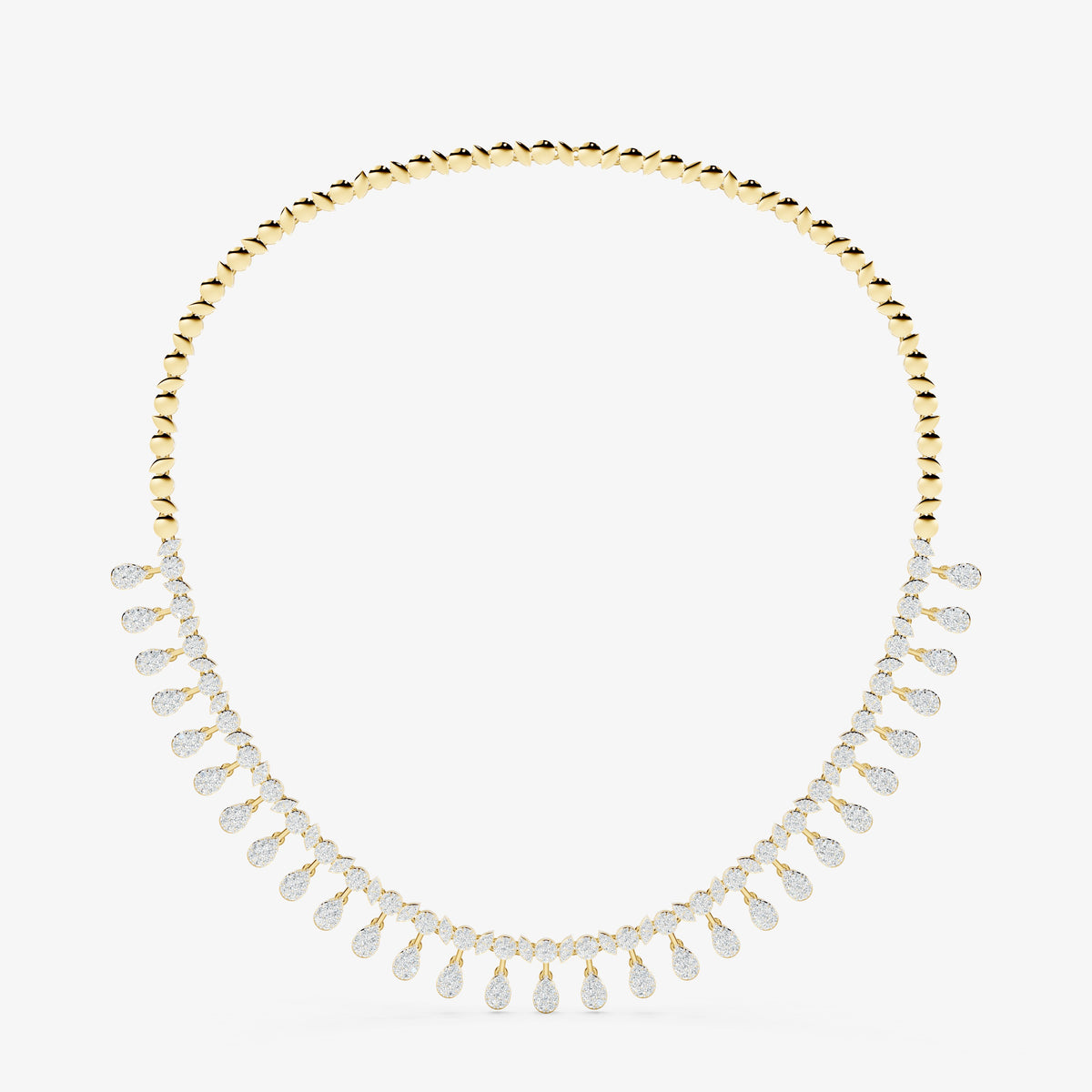 Seraphina Diamond Pavé Cascading  Neckalce