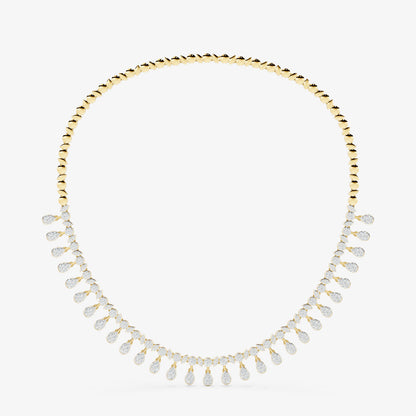 Seraphina Diamond Pavé Cascading  Neckalce