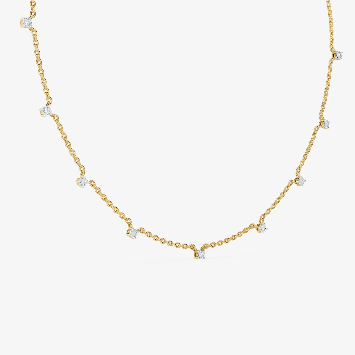 Minimalist Charms station Chain Necklace