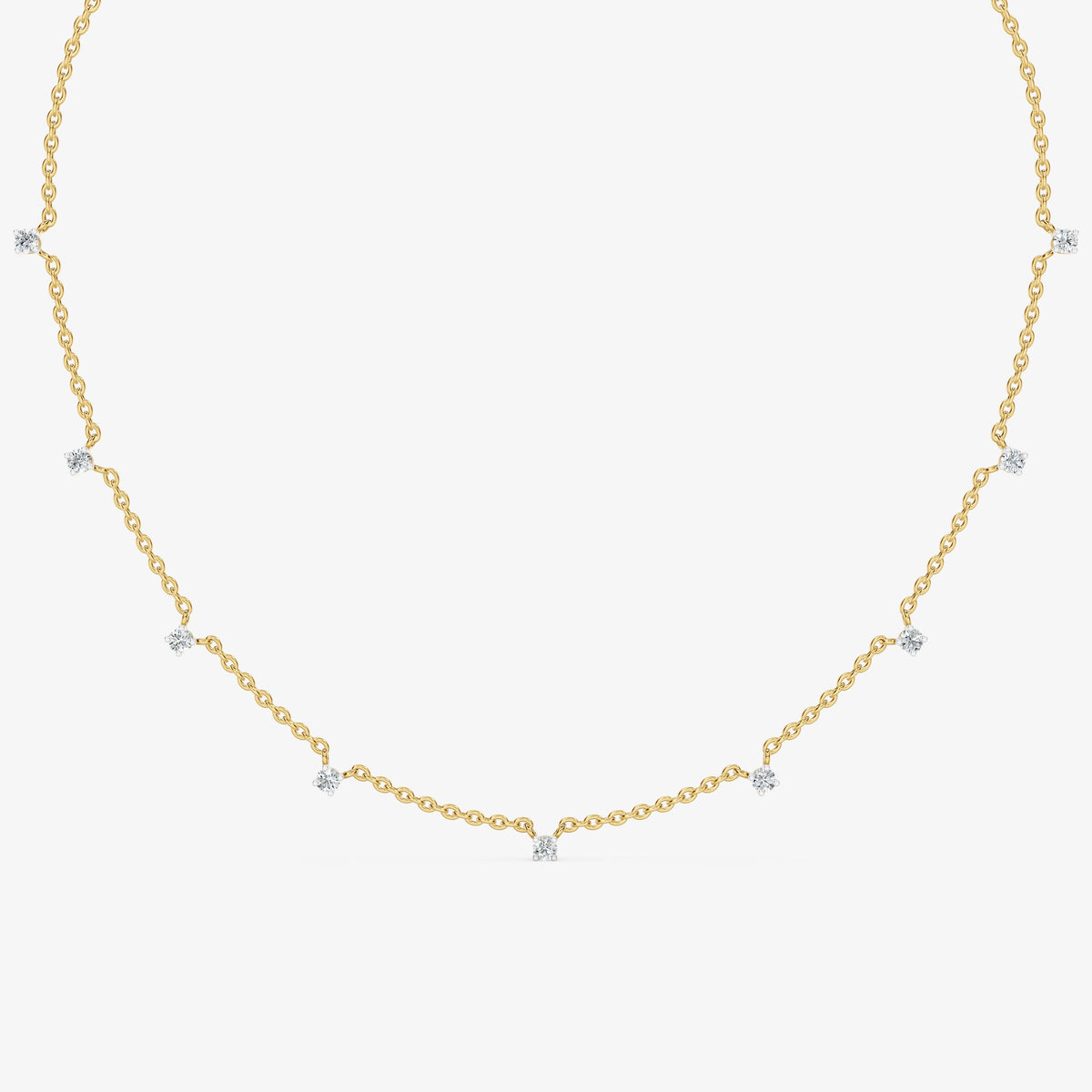 Minimalist Charms station Chain Necklace