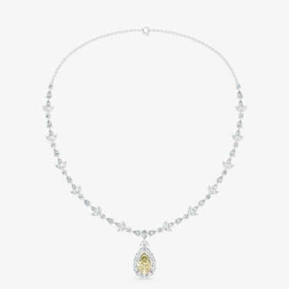 Lumière Pear Diamond Necklace