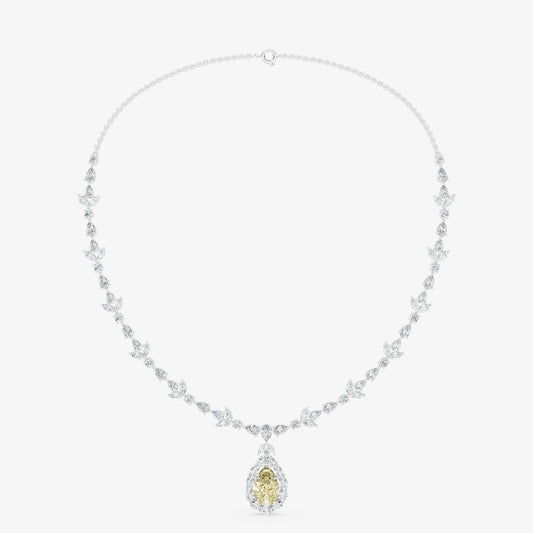 Lumière Pear Diamond Necklace
