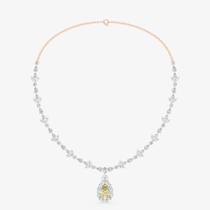 Lumière Pear Diamond Necklace