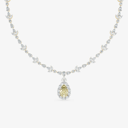 Lumière Pear Diamond Necklace