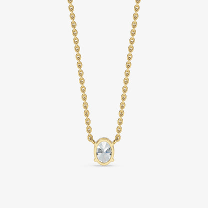 Classic Oval Solitaire Pendant