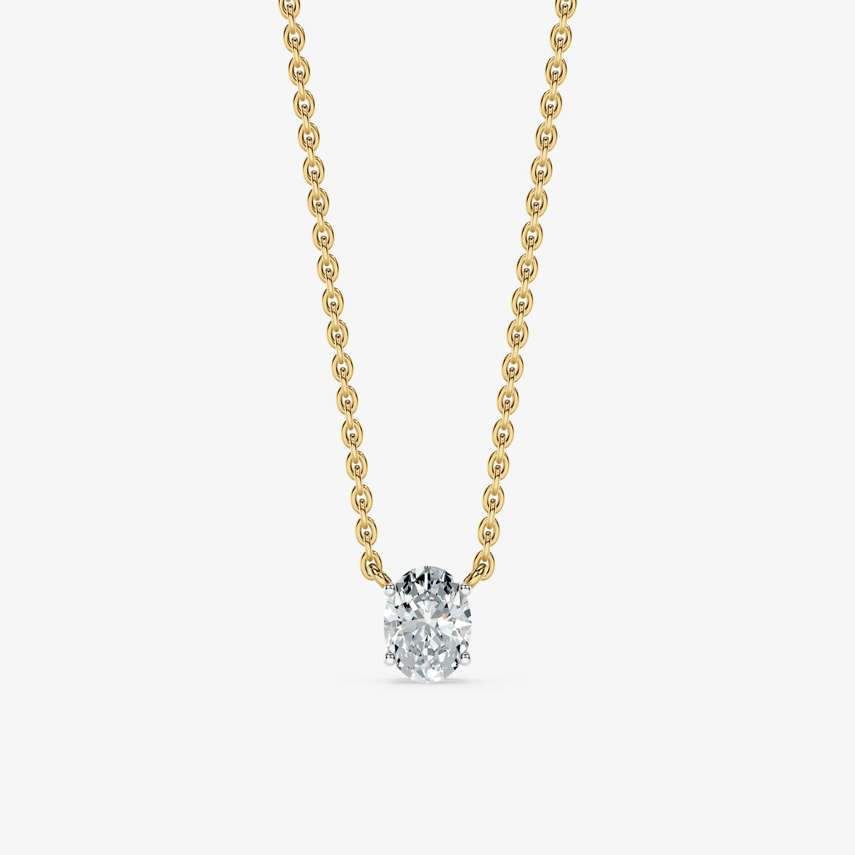 Classic Oval Solitaire Pendant
