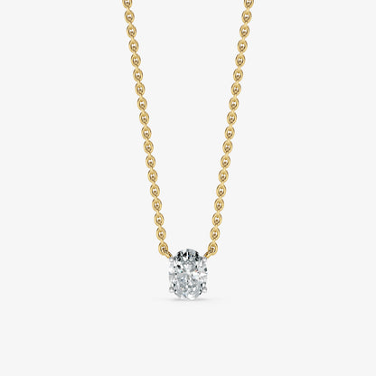 Classic Oval Solitaire Pendant