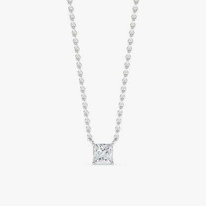 Princess Cut Solitaire Pendant