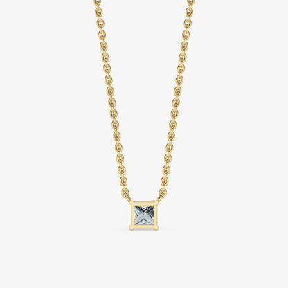 Princess Cut Solitaire Pendant