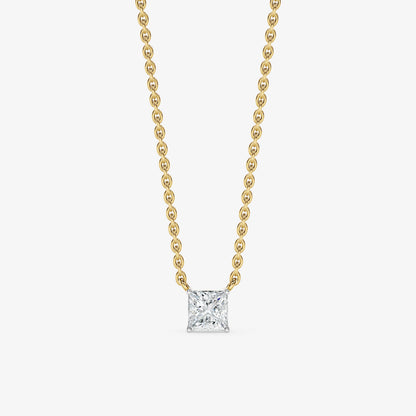 Princess Cut Solitaire Pendant