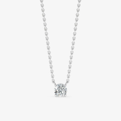 Round Cut Solitaire Pendant