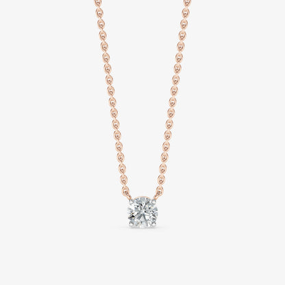 Round Cut Solitaire Pendant