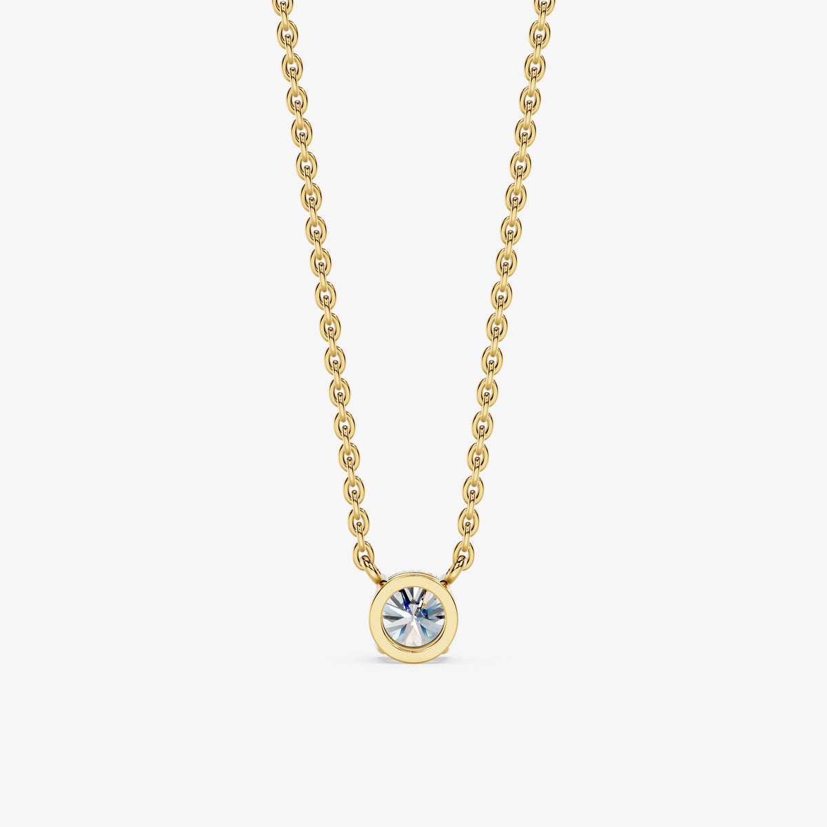 Round Cut Solitaire Pendant