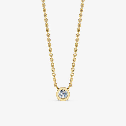 Round Cut Solitaire Pendant