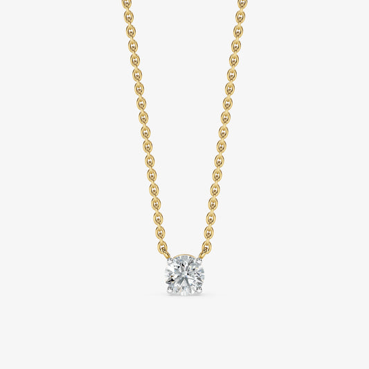 Round Cut Solitaire Pendant