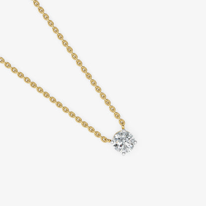 Round Cut Solitaire Pendant