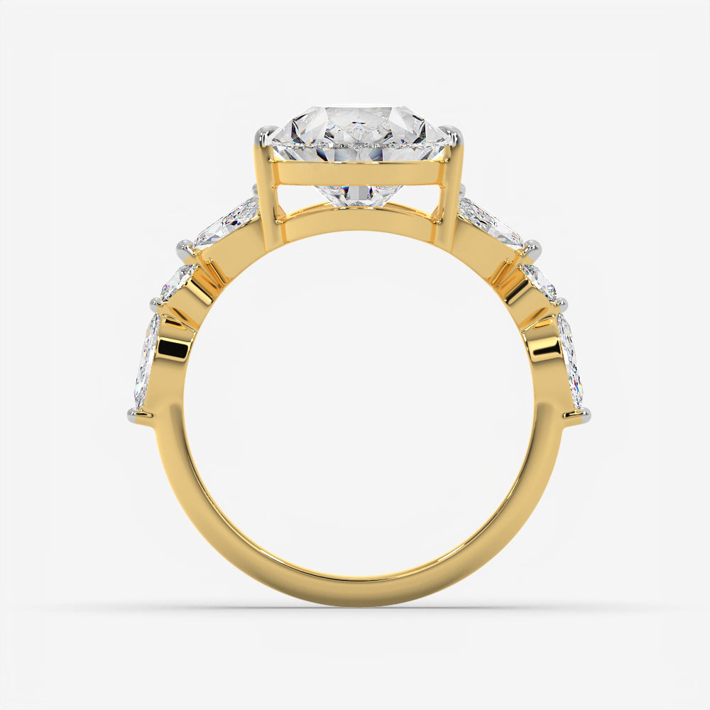 Pear Petal Diamond Ring