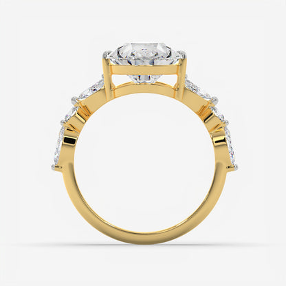 Pear Petal Diamond Ring