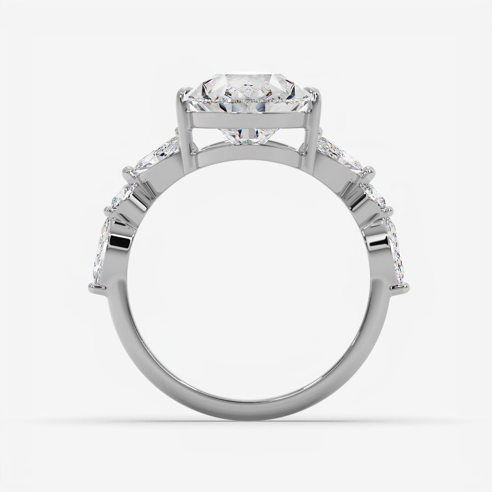 Pear Petal Diamond Ring