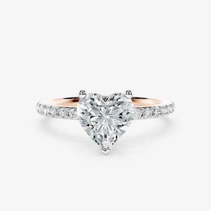 Heartline solitaire Diamond Ring