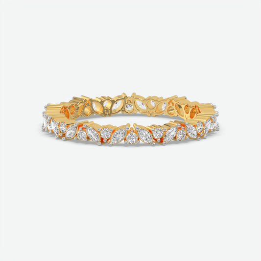 Elara Mixed-Cut Diamond Eternity Ring